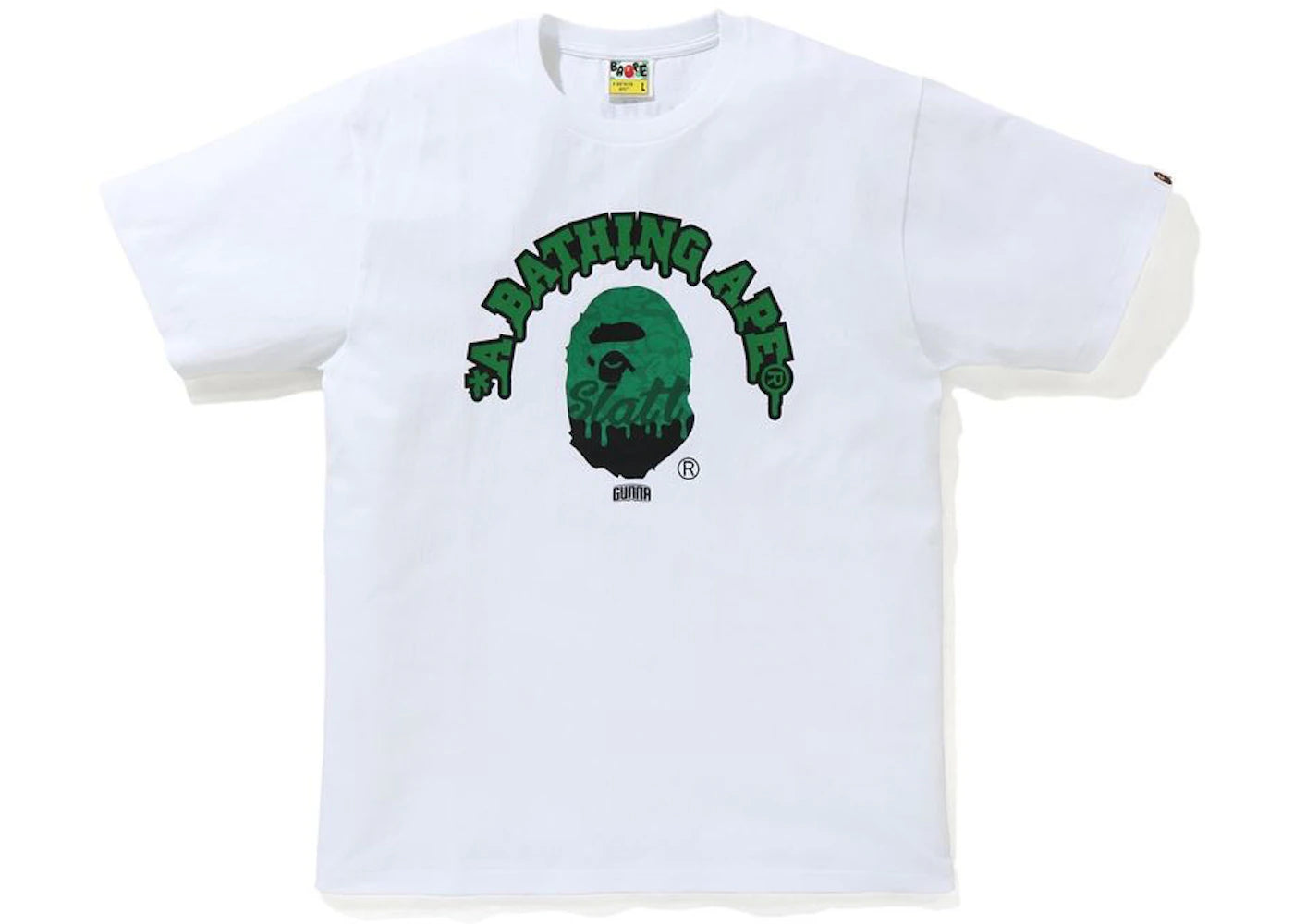 Bape Gunna College White / Green Tee