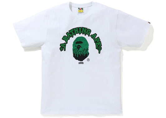 Bape Gunna College White / Green Tee