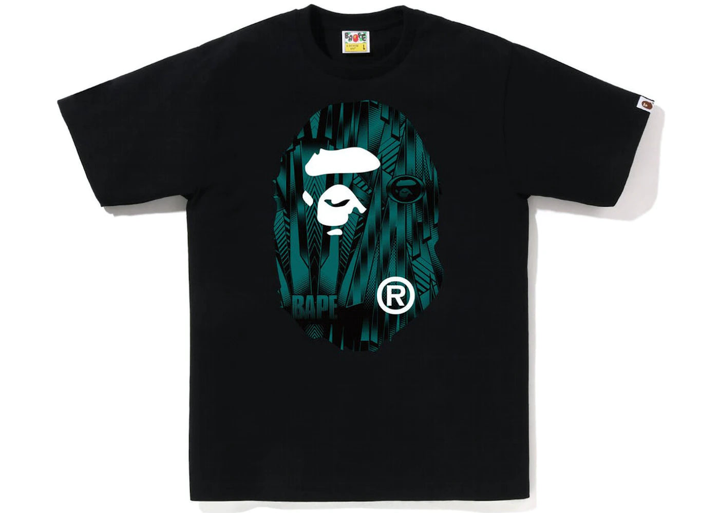 Bape Speed Racer Big Ape Head Black / Blue Tee