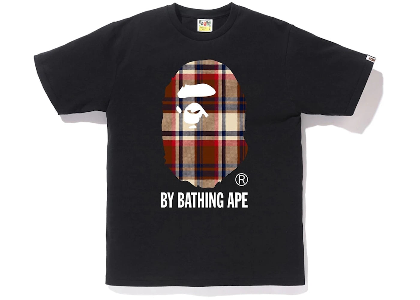 Bape Check By Bathing Ape Black / Red / Navy Tee