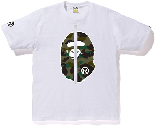 Bape 1st Camo 2nd Ape White / Green Tee