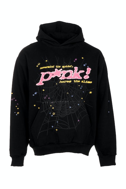 Sp5der Hoodie Black/Pink