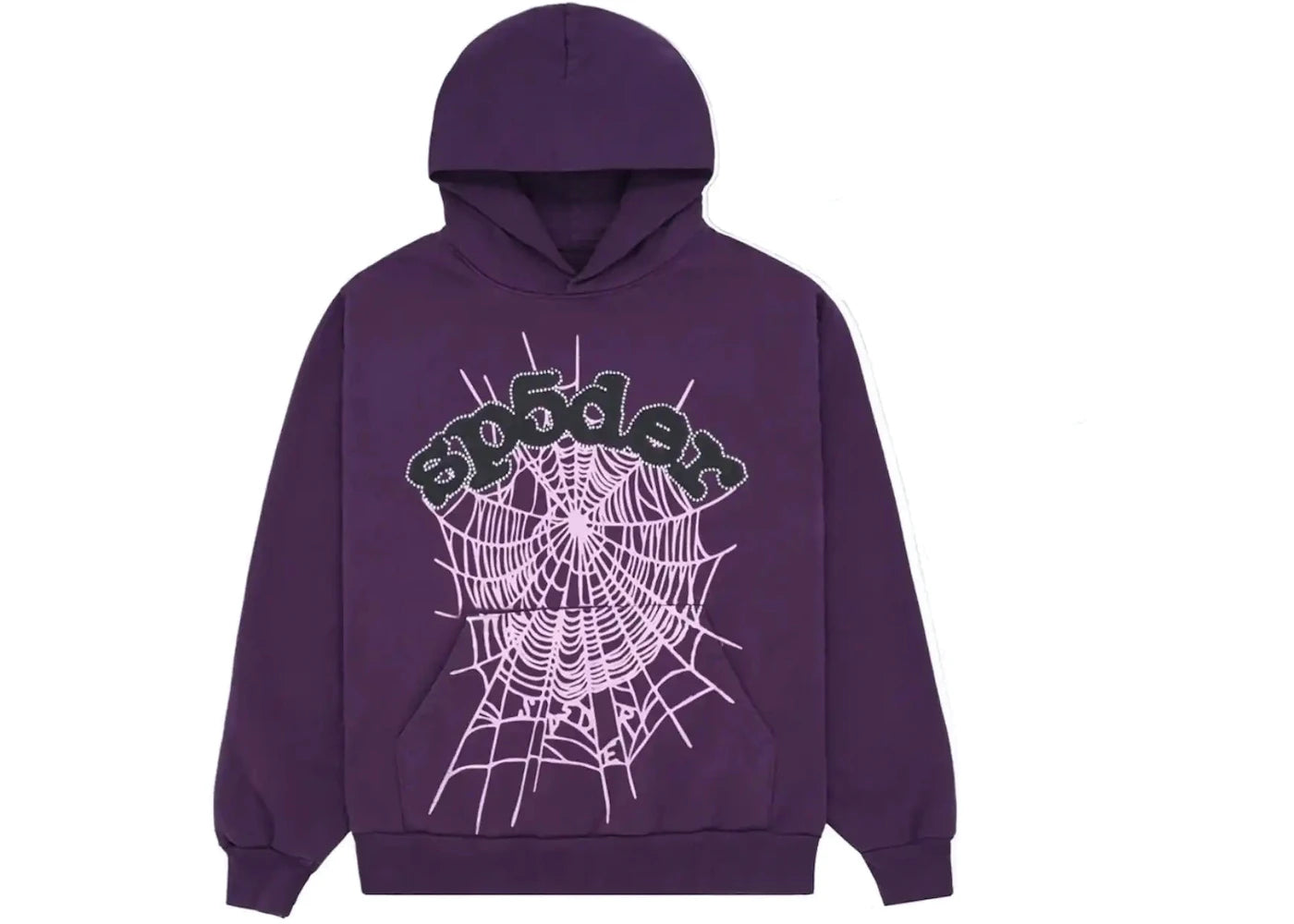 Sp5der Purple Web Hoodie