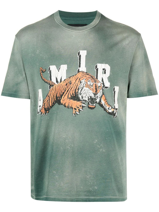 Amiri Vintage Green Tiger Tee