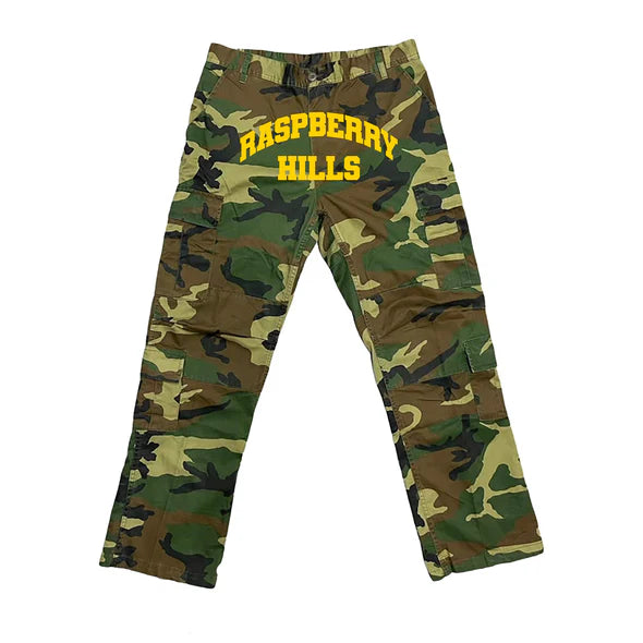 GOLD+VINTAGE GALLERY RASPBERRY HILLS 'Camo Cargo' Pants