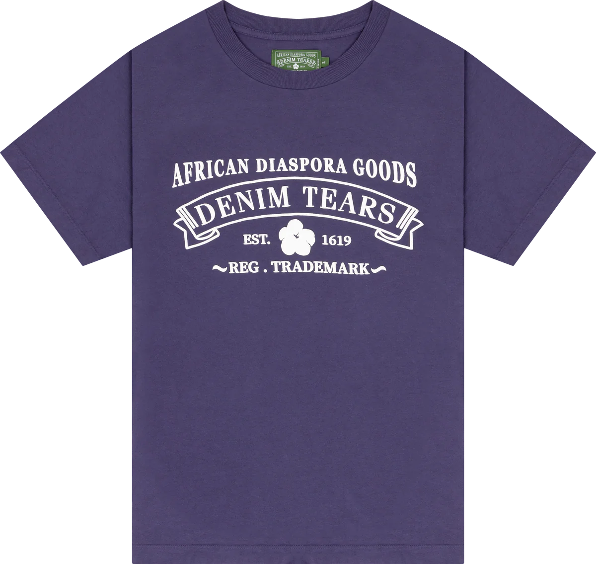 Denim Tears ADG Washed Purple Tee