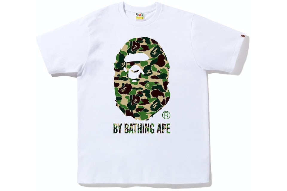 Bape ABC Camo By Bathing Ape White / Green Tee