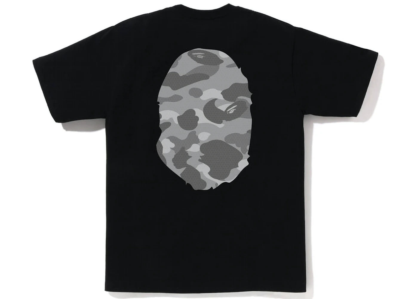 Bape Space Camo Big Ape Head Black Tee