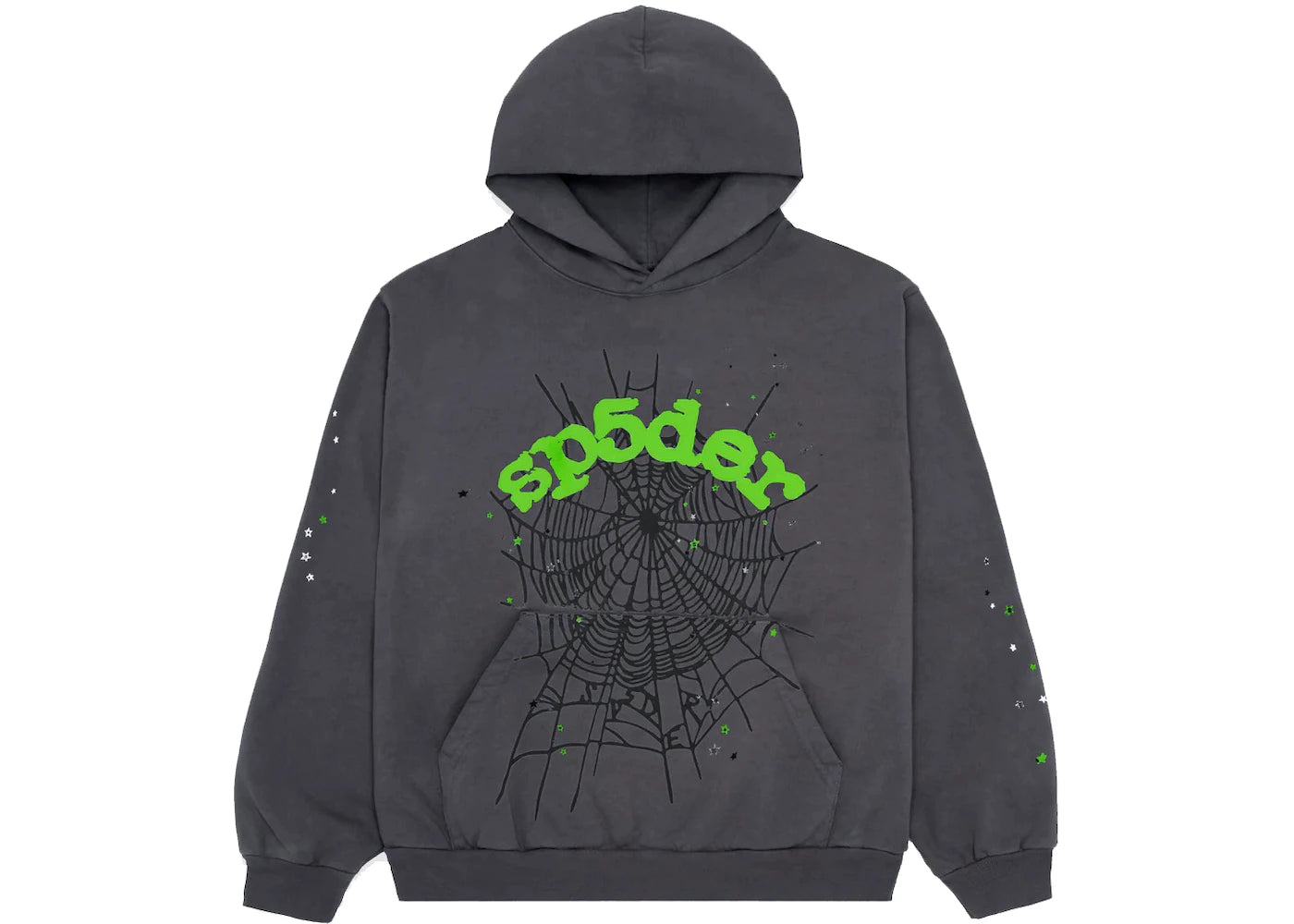 Sp5der Slate Grey Hoodie