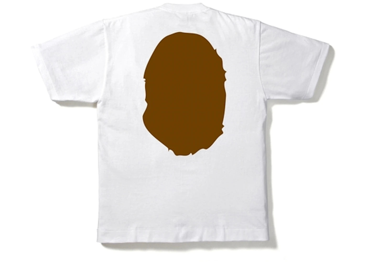 Bape Bicolor Big Ape Head White / Brown Tee