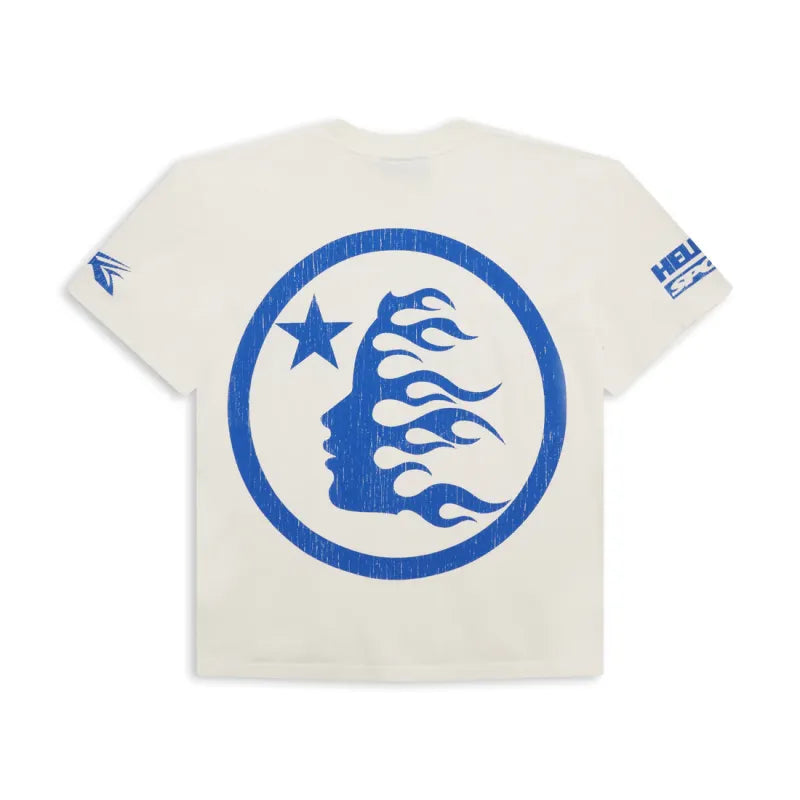 Hellstar Beat Us T-shirt White/Blue