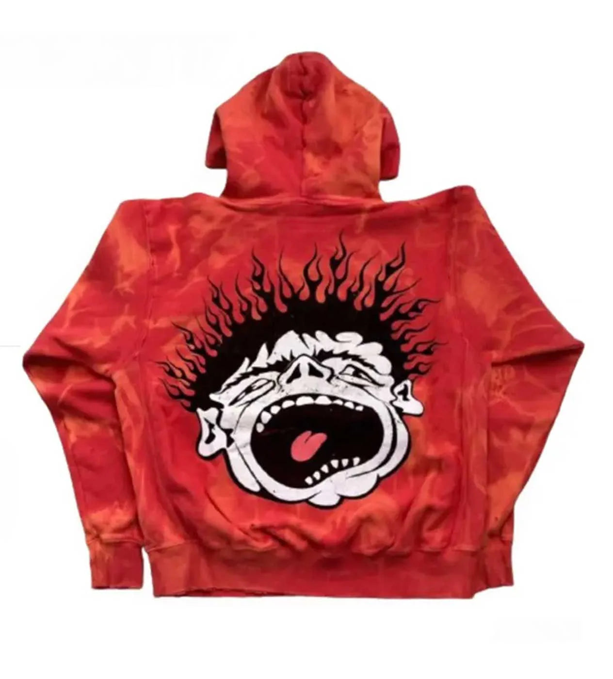 Hellstar Unrealesed Tie Dye Hoodie Red