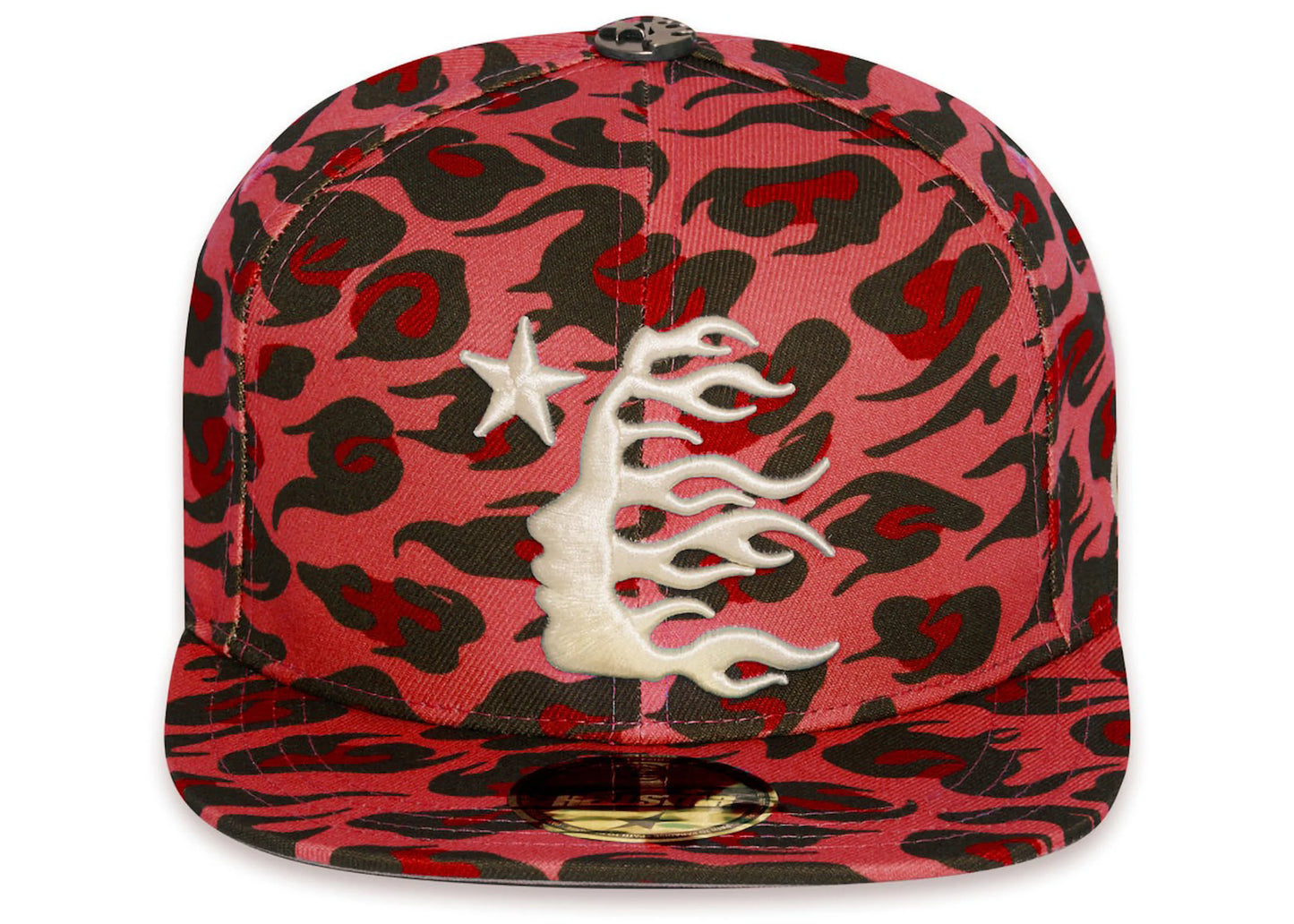 Hellstar Cheetah Print Snapback Red