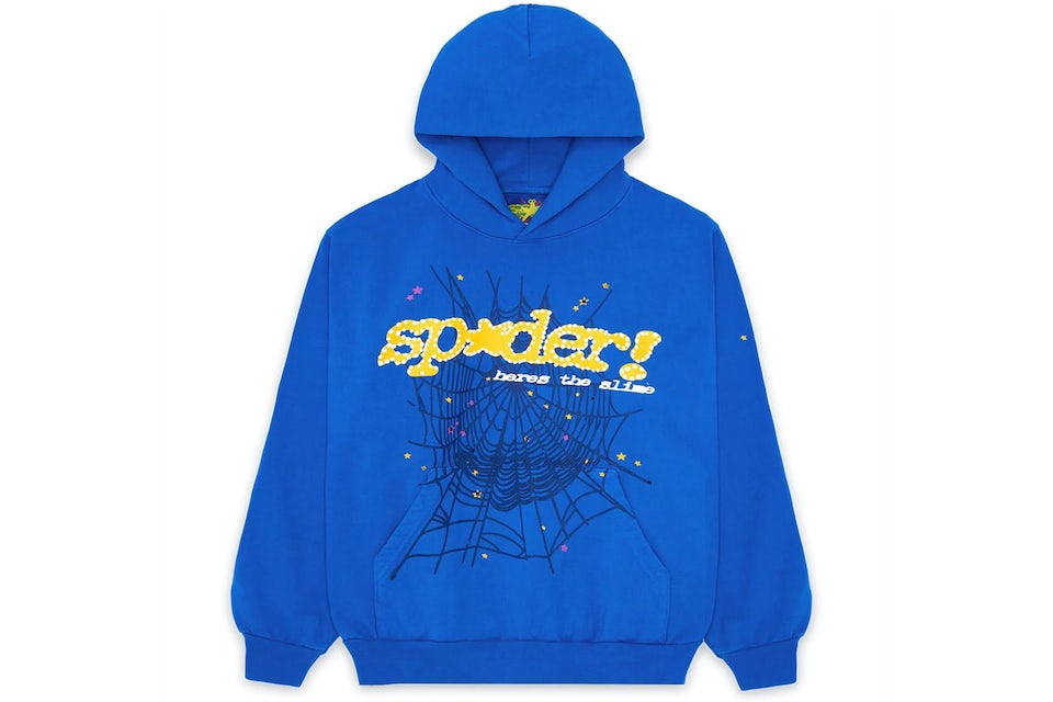 Sp5der TC Hoodie Blue