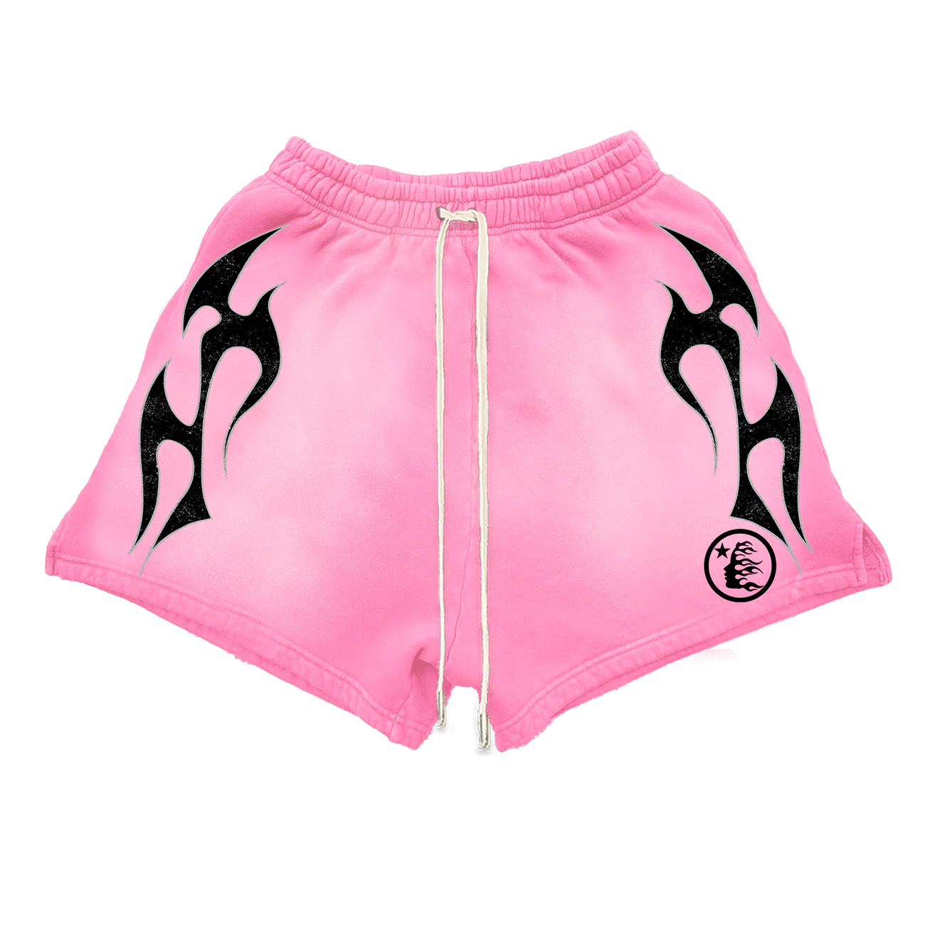 Hellstar Flame Shorts Pink