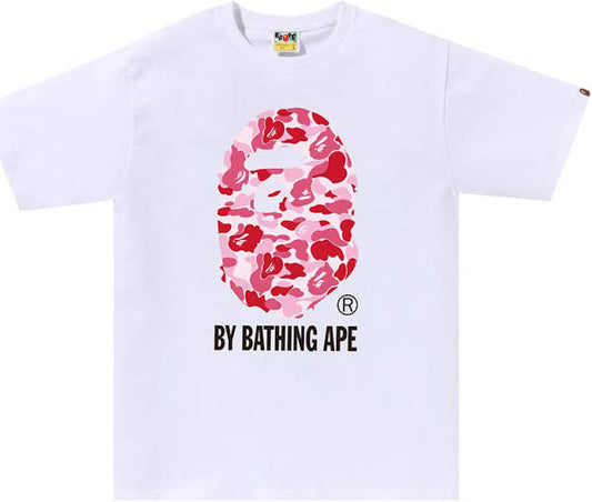 Bape ABC Camo By Bathing Ape White / Pink Tee