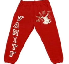 Saint Vanity Red Sweatpants